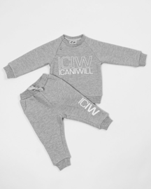 ICANIWILL BABY / PEUTER / KLEUTER SWEATER GREY MELANGE