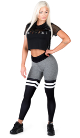 CRITICAL PUMP SPLIT - BLACK FITNESSLEGGING