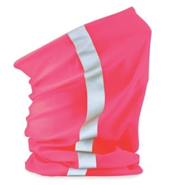 MORF / SNOOD / NEK WARMER NEON PINK  REFLECTIE