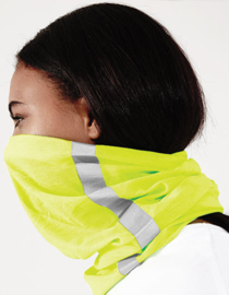 MORF / SNOOD / NEK WARMER NEON YELLOW REFLECTIE