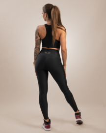 GAVELO MESH POCKET BLACK LEGGING (COMPRESSION)