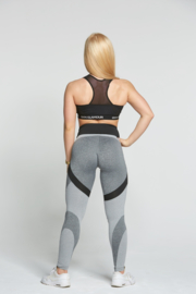 GYM GLAMOUR | GLAM MIXED GREY FITNESSLEGGING