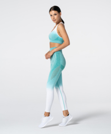 CARPATREE PHASE SEAMLESS LEGGING TURQUOISE/WHITE OMBRE