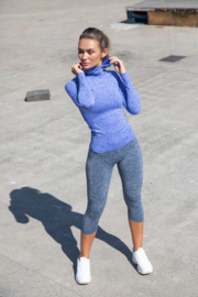 ONELLA SEAMLESS CAPRI LEGGING GREY MELANGE