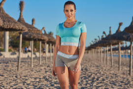 GYM GLAMOUR | RASHGUARD PISTACHE CROPTOP