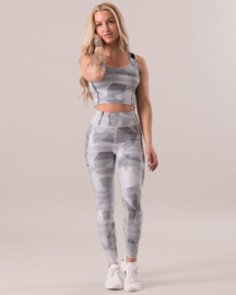 ICANIWILL WHITE CAMO FITNESSLEGGING (COMPRESSION)