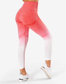 ICANIWILL OMBRE RED SEAMLESS FITNESSLEGGING