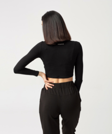 CARPATREE GAIA LONGSLEEVE CROPTOP BLACK