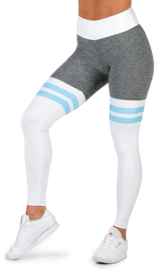 CRITICAL PUMP SPLIT - BABY BLUE FITNESSLEGGING