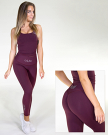 GAVELO POP BURGUNDY RED FITNESSLEGGING