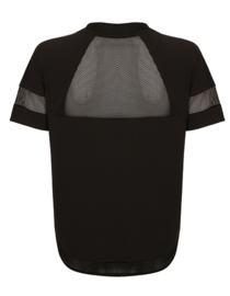 ONELLA BLACK MESH TEE