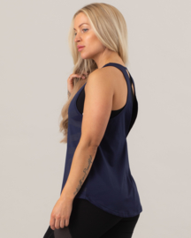 ICANIWILL LOOSE CUT TANKTOP DEEP NAVY