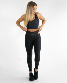 GAVELO MESH BLACK SWIRL LEGGING (HALF COMPRESSION)