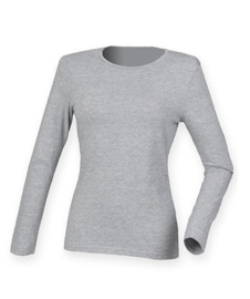 ONELLA LONGSLEEVE STRETCH SHIRT GREY MELANGE