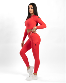 GAVELO CROPPED LONGSLEEVE RADICAL RED