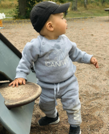 ICANIWILL BABY / PEUTER / KLEUTER JOGGINGBROEKJE GREY MELANGE