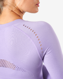 ICANIWILL DYNAMIC SEAMLESS LONGSLEEVE CROPTOP LILA