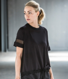 ONELLA BLACK MESH TEE