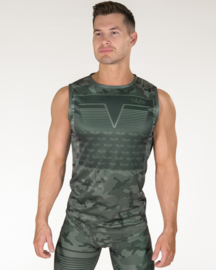 GAVELO SNIPER GREEN SLEEVELESS TEE