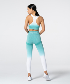 CARPATREE PHASE SEAMLESS LEGGING TURQUOISE/WHITE OMBRE