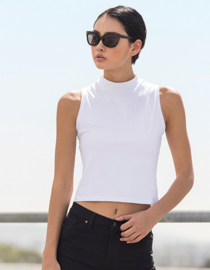 ONELLA TURTLENECK CROPPED SHIRT WHITE