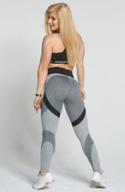 GYM GLAMOUR | GLAM MIXED GREY FITNESSLEGGING