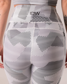 ICANIWILL WHITE CAMO FITNESSLEGGING (COMPRESSION)