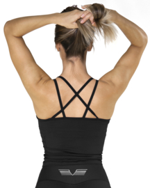 GAVELO POP BLACK TANKTOP (build-in bra)