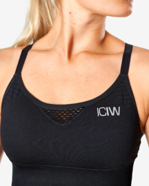 ICANIWILL DYNAMIC SEAMLESS SPORTTOP BLACK