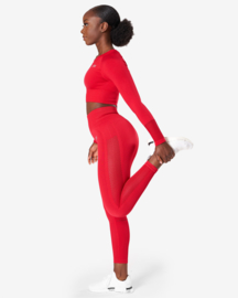 ICANIWILL DYNAMIC SEAMLESS LONGSLEEVE CROPTOP DEEP RED