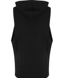 SLEEVELESS HOODIE URBAN BLACK