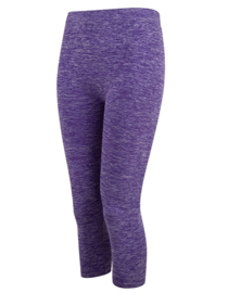 ONELLA SEAMLESS CAPRI LEGGING PURPLE MELANGE