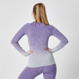 ONELLA SEAMLESS LONGSLEEVE FADE OUT PURPLE MELANGE