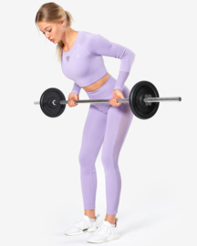 ICANIWILL DYNAMIC SEAMLESS LONGSLEEVE CROPTOP LILA