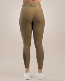 GAVELO MESH POCKET ALMOND LEGGING (COMPRESSION)