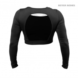 BETTER BODIES CHELSEA CROPPED TOP BLACK
