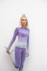 ONELLA SEAMLESS LONGSLEEVE FADE OUT PURPLE MELANGE