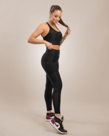 GAVELO MESH POCKET BLACK LEGGING (COMPRESSION)