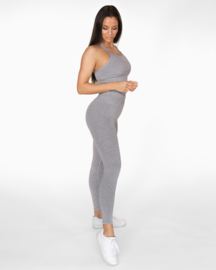 GAVELO SEAMLESS RIBBED TANKTOP LIGHT GREY MELANGE