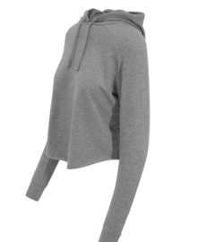 ONELLA SOFT CROSSED BACK HOODIE GREY MELANGE