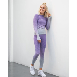 ONELLA SEAMLESS LONGSLEEVE FADE OUT PURPLE MELANGE