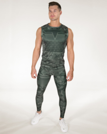 GAVELO SNIPER GREEN SLEEVELESS TEE