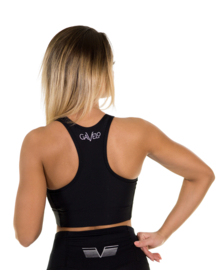 GAVELO PLAIN BLACK CROPTOP