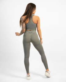 GAVELO PULSE NUDE OLIVE GREY SEAMLESS LEGGING