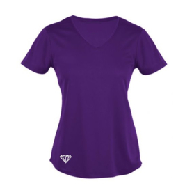 DIAMONDS VICKY T-SHIRT V-NECK PURPLE