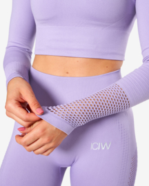 ICANIWILL DYNAMIC SEAMLESS LONGSLEEVE CROPTOP LILA