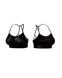 ANARCHY APPAREL STEALTH YOGA BRA BLACK