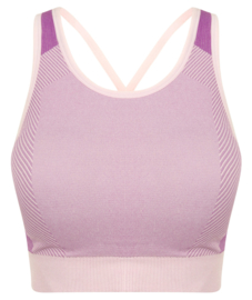 ONELLA SEAMLESS CROSS CROPTOP PURPLE/PINK