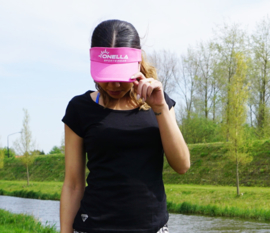 SUN VISOR BLACK / PINK / WHITE ONELLA SPORTSWEAR