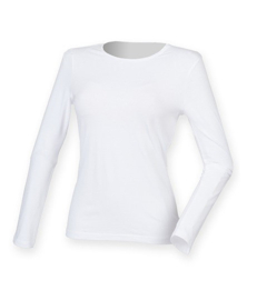 ONELLA LONGSLEEVE STRETCH SHIRT WHITE